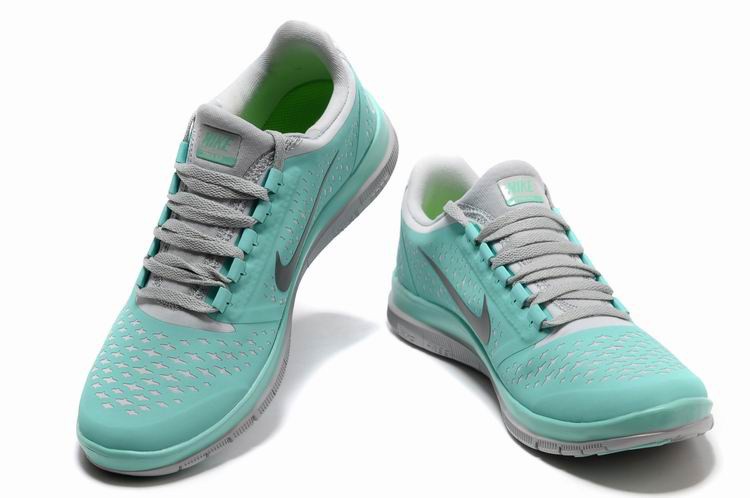 Nike Free 3.0 V4 Womens Shoes Grey Green White